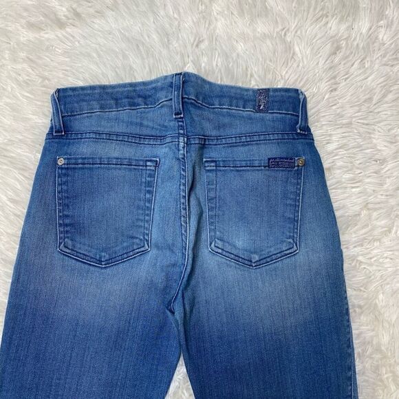7 For All Mankind Womens The Ankle Skinny Jeans Size 26 Stretch - Picture 6 of 10